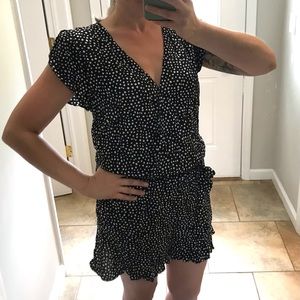 LOFT B&W Polka Dot Romper *Summer*
